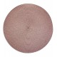 Lugar Americano 38cm Redondo De Poliester Fresno Aspiral  Taupe